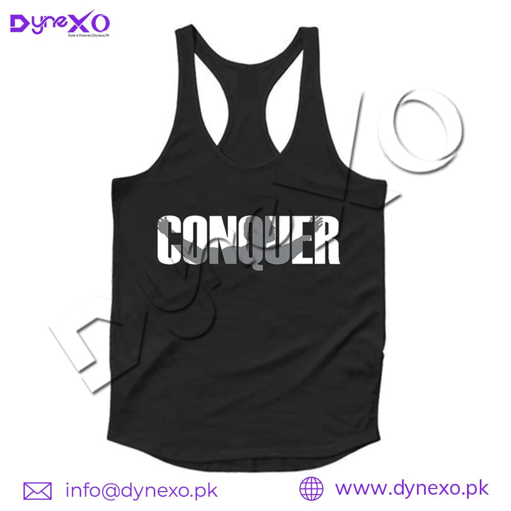Black Conquer Tank Top