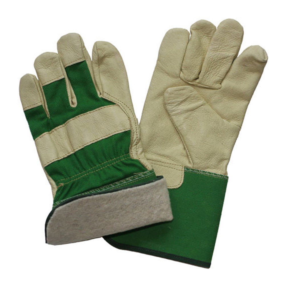 Heavy Duty Canadian Rigger Gloves Leather Work Safety Gauntlet Glove